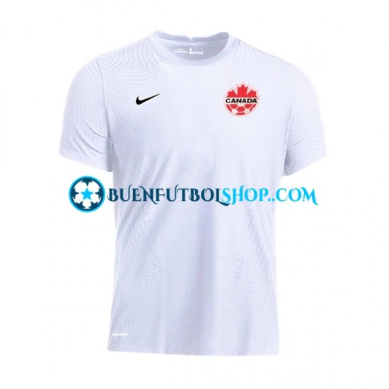 Camiseta de Fútbol Canadá World Cup 2022 Segunda Equipación Manga Corta Hombre