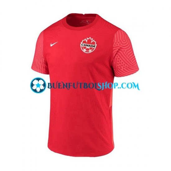 Camiseta de Fútbol Canadá World Cup 2022 Primera Equipación Manga Corta Hombre