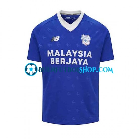 Camiseta de Fútbol Cardiff City 2022-2023 Primera Equipación Manga Corta Hombre