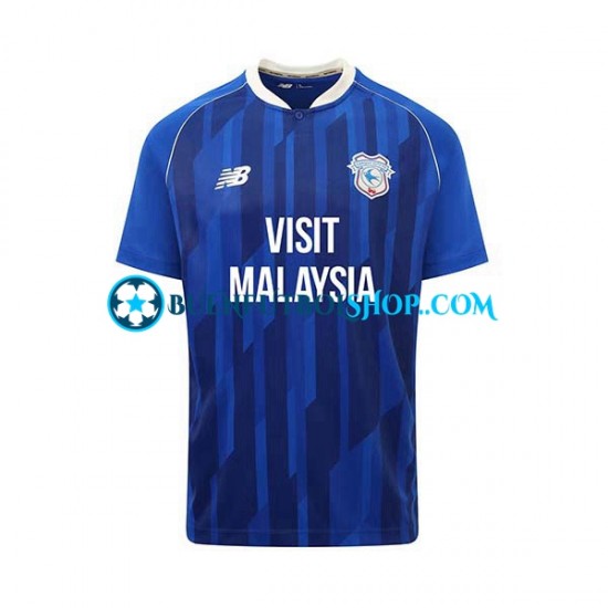 Camiseta de Fútbol Cardiff City 2023-2024 Primera Equipación Manga Corta Hombre