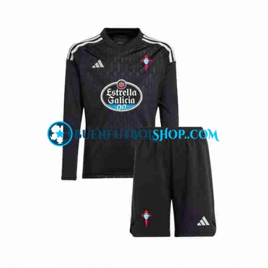 Camiseta de Fútbol Celta de Vigo Portero 2023-2024 Segunda Equipación Manga Larga Niño