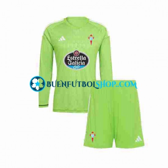 Camiseta de Fútbol Celta de Vigo Portero 2023-2024 Primera Equipación Manga Larga Niño