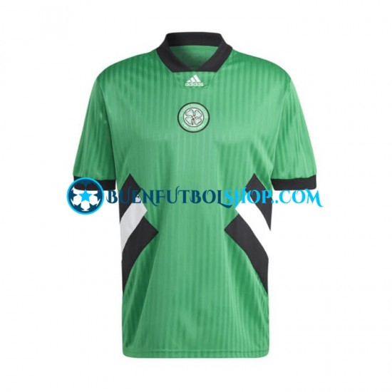 Camiseta de Fútbol Celtic Icon Retro 2022-2023 Primera Equipación Manga Corta Hombre