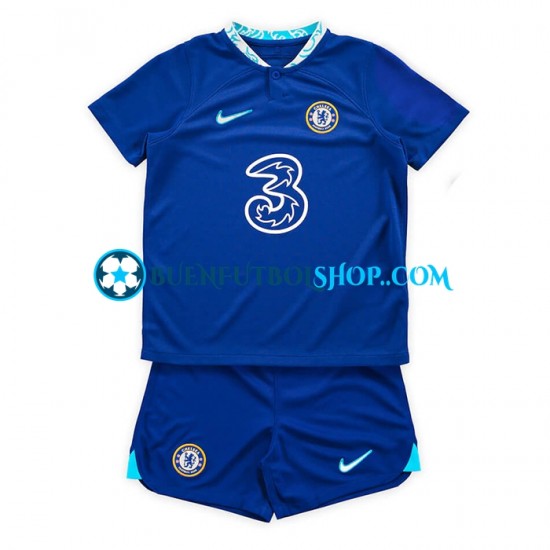 Camiseta de Fútbol Chelsea 2022-2023 Primera Equipación Manga Corta Niño