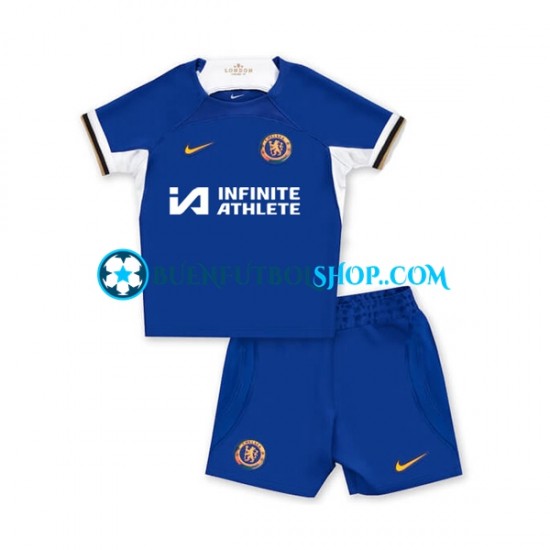 Camiseta de Fútbol Chelsea 2023-2024 Primera Equipación Manga Corta Niño