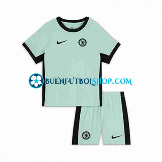 Camiseta de Fútbol Chelsea 2023-2024 Tercera Equipación Manga Corta Niño