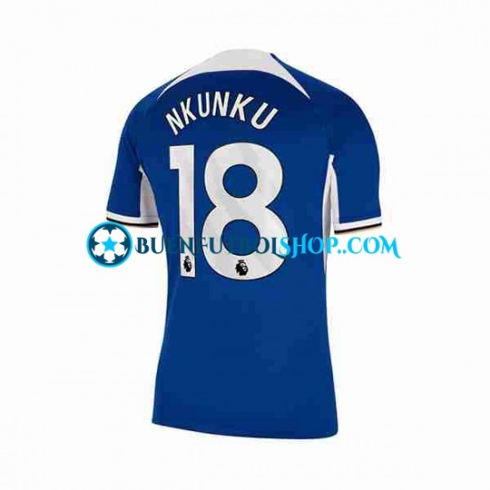 Camiseta de Fútbol Chelsea Christopher Nkunku 18 2023-2024 Primera Equipación Manga Corta Hombre