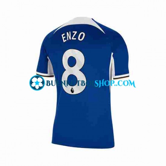 Camiseta de Fútbol Chelsea Enzo Fernandez 8 2023-2024 Primera Equipación Manga Corta Hombre