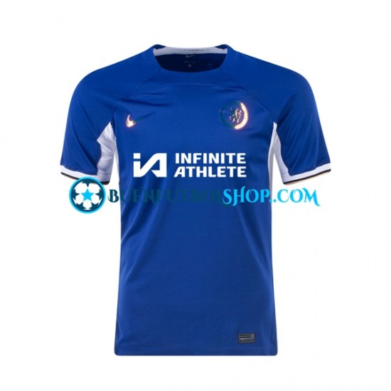 Camiseta de Fútbol Chelsea FC 2023-2024 Primera Equipación Manga Corta Hombre