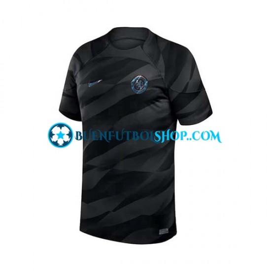 Camiseta de Fútbol Chelsea Portero 2023-2024 Primera Equipación Manga Corta Hombre