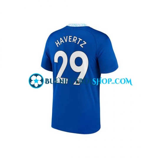 Camiseta de Fútbol Chelsea Kai Havertz 29 2022-2023 Primera Equipación Manga Corta Hombre