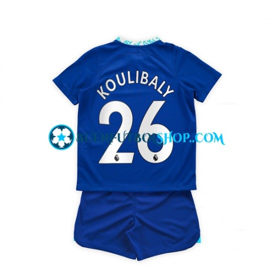 Camiseta de Fútbol Chelsea Kalidou Koulibaly 26 2022-2023 Primera Equipación Manga Corta Niño