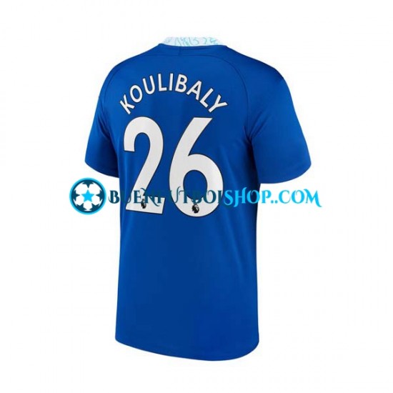 Camiseta de Fútbol Chelsea Kalidou Koulibaly 26 2022-2023 Primera Equipación Manga Corta Hombre