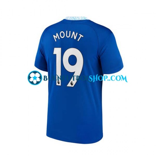 Camiseta de Fútbol Chelsea Mason Mount 19 2022-2023 Primera Equipación Manga Corta Hombre