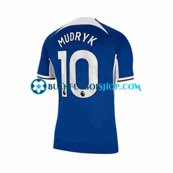 Camiseta de Fútbol Chelsea Mykhaylo Mudryk 10 2023-2024 Primera Equipación Manga Corta Hombre