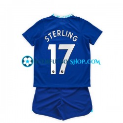 Camiseta de Fútbol Chelsea Raheem Sterling 17 2022-2023 Primera Equipación Manga Corta Niño Camiseta de Fútbol Chelsea Raheem Sterling 17 2022-2023 Primera Equipación Manga Corta Niño