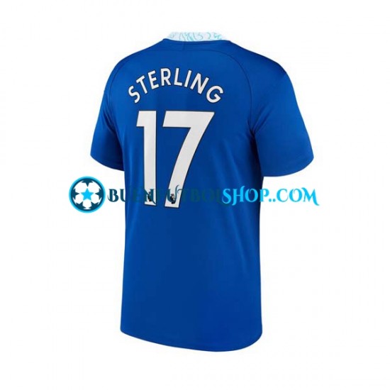 Camiseta de Fútbol Chelsea Raheem Sterling 17 2022-2023 Primera Equipación Manga Corta Hombre