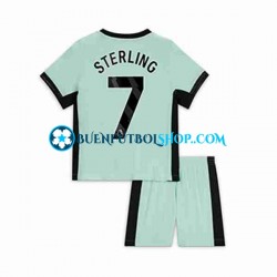 Camiseta de Fútbol Chelsea Raheem Sterling 7 2023-2024 Tercera Equipación Manga Corta Niño Camiseta de Fútbol Chelsea Raheem Sterling 7 2023-2024 Tercera Equipación Manga Corta Niño