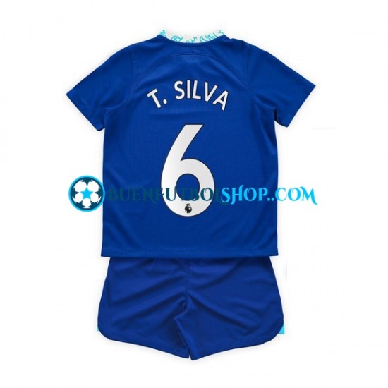 Camiseta de Fútbol Chelsea T. Silva 6 2022-2023 Primera Equipación Manga Corta Niño