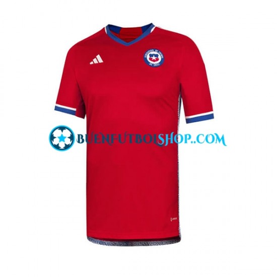 Camiseta de Fútbol Chile 2022 Primera Equipación Manga Corta Hombre