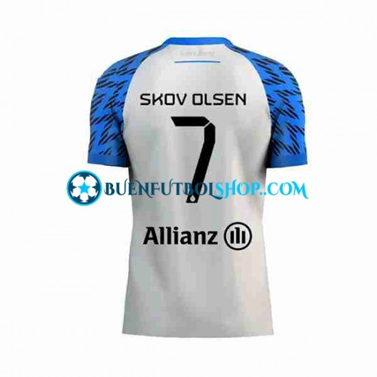 Camiseta de Fútbol Club Brugge Andreas Skov Olsen 7 2023-2024 Segunda Equipación Manga Corta Hombre