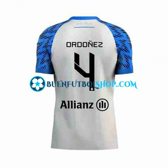 Camiseta de Fútbol Club Brugge Joel Ordonez 4 2023-2024 Segunda Equipación Manga Corta Hombre