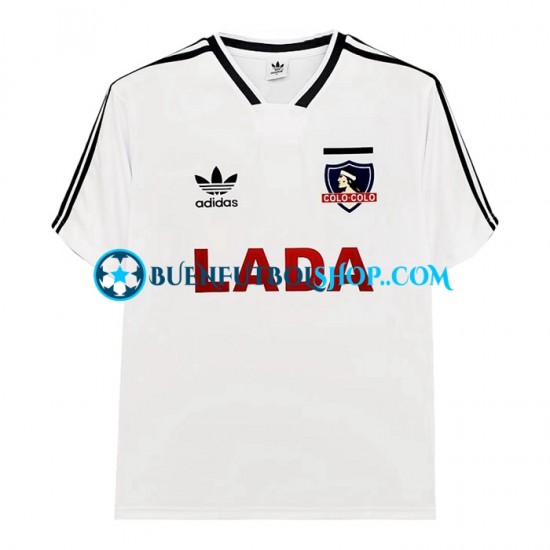 Camiseta de Fútbol Colo-Colo Retro 1991 Primera Equipación Manga Corta Hombre