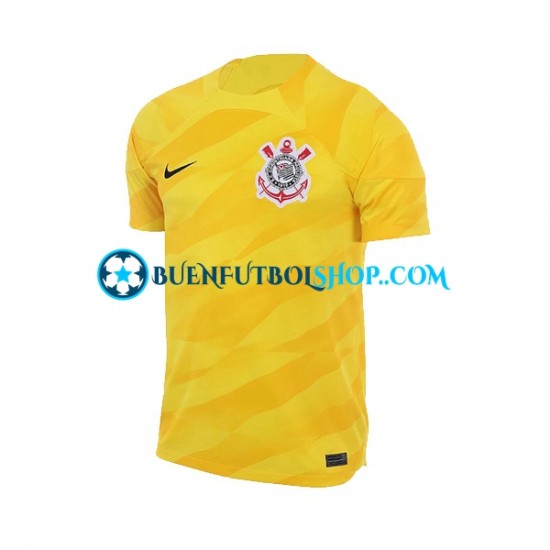 Camiseta de Fútbol Corinthians Portero 2023-2024 Segunda Equipación Manga Corta Hombre