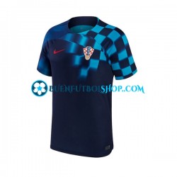 Camiseta de Fútbol Croacia World Cup 2022 Segunda Equipación Manga Corta Hombre