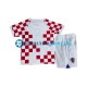 Camiseta de Fútbol Croacia World Cup 2022 Primera Equipación Manga Corta Niño