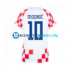 Camiseta de Fútbol Croacia Modric 10 World Cup 2022 Primera Equipación Manga Corta Hombre