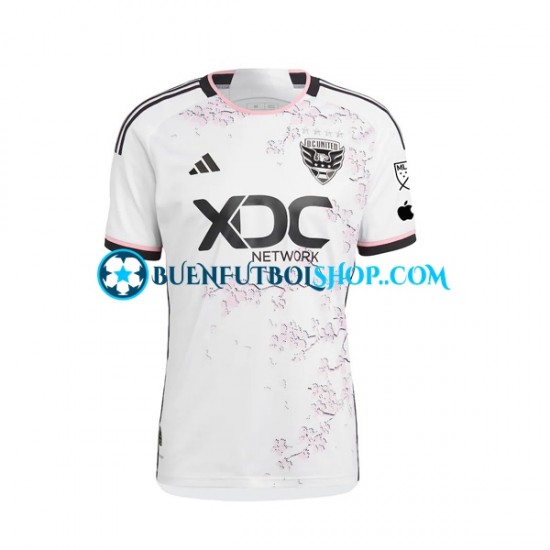 Camiseta de Fútbol DC United 2023-2024 Segunda Equipación Manga Corta Hombre