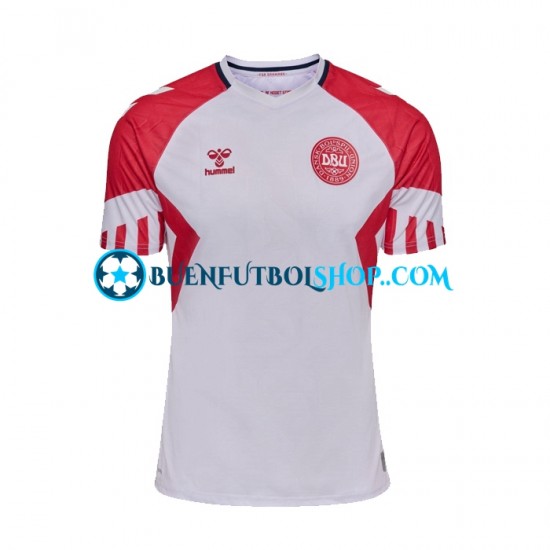 Camiseta de Fútbol Dinamarca 2023 Segunda Equipación Manga Corta Hombre