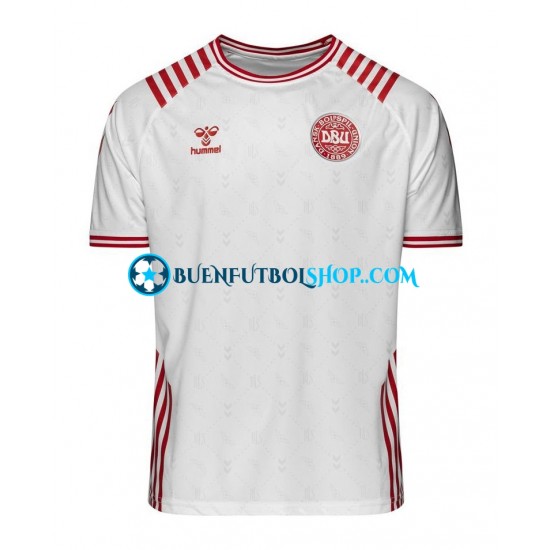 Camiseta de Fútbol Dinamarca Special World Cup 2022 Segunda Equipación Manga Corta Hombre