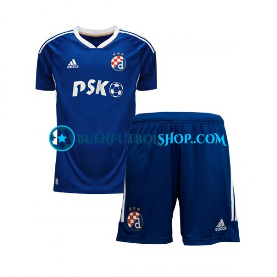 Camiseta de Fútbol Dinamo Zagreb 2022-2023 Primera Equipación Manga Corta Niño