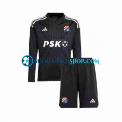 Camiseta de Fútbol Dinamo Zagreb Portero 2023-2024 Segunda Equipación Manga Larga Niño