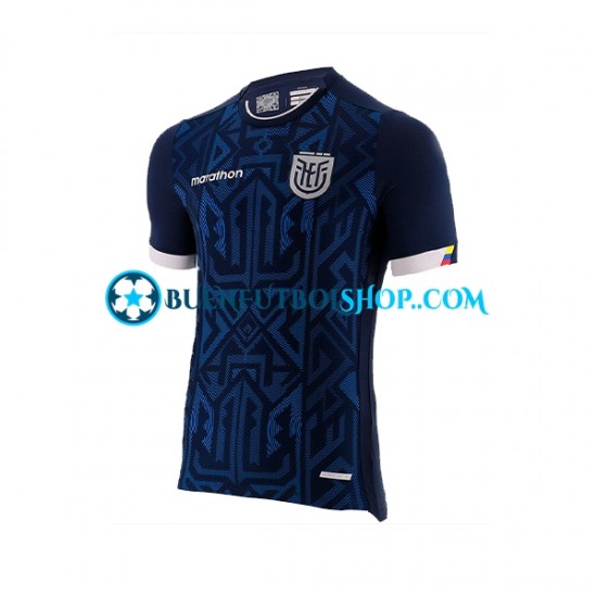 Camiseta de Fútbol Ecuador World Cup 2022 Segunda Equipación Manga Corta Hombre