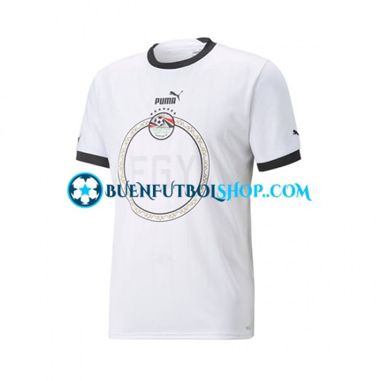 Camiseta de Fútbol Egipto 2022 Segunda Equipación Manga Corta Hombre