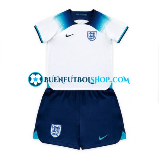 Camiseta de Fútbol Inglaterra World Cup 2022 Primera Equipación Manga Corta Niño