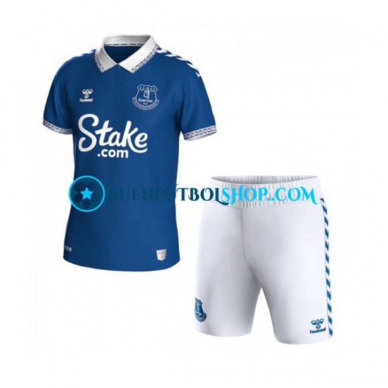 Camiseta de Fútbol Everton 2023-2024 Primera Equipación Manga Corta Niño