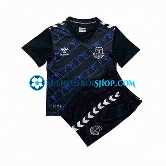 Camiseta de Fútbol Everton Portero 2023-2024 Segunda Equipación Manga Corta Niño