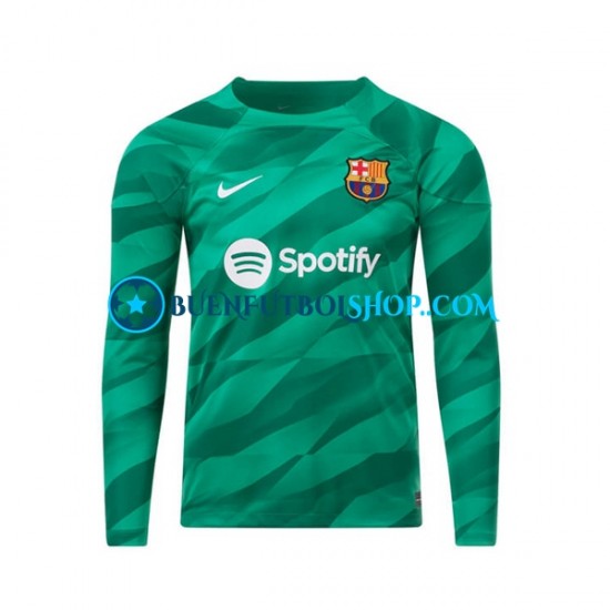 Camiseta de Fútbol FC Barcelona Portero 2023-2024 Primera Equipación Manga Larga Hombre