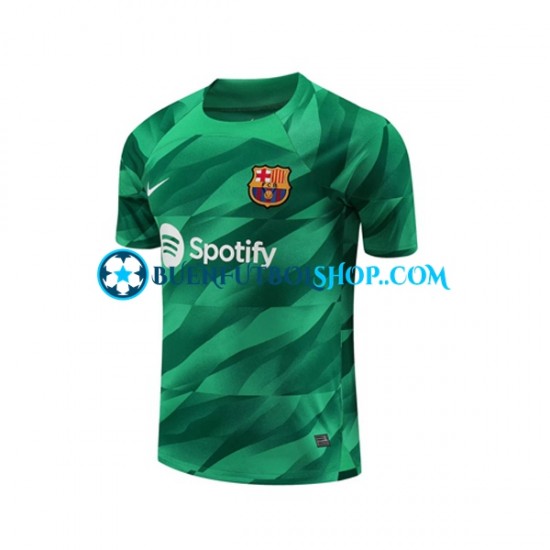 Camiseta de Fútbol FC Barcelona Portero Ter Stegen 1 2023-2024 Primera Equipación Manga Corta Hombre