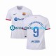 Camiseta de Fútbol FC Barcelona LEWANDOWSKI 9 2023-2024 Segunda Equipación Manga Corta Hombre