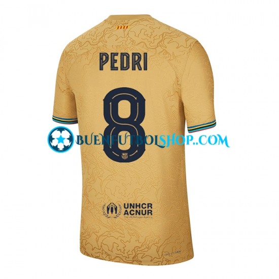 Camiseta de Fútbol FC Barcelona Pedri 8 2022-2023 Segunda Equipación Manga Corta Hombre