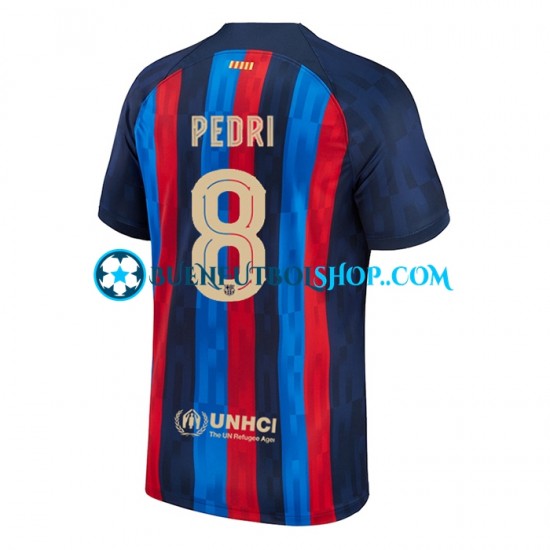 Camiseta de Fútbol FC Barcelona Pedri 8 2022-2023 Primera Equipación Manga Corta Hombre