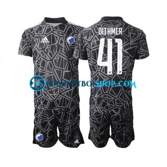 Camiseta de Fútbol FC Copenhagen Portero Andreas Dithmer 41 2022-2023 Primera Equipación Manga Corta Niño