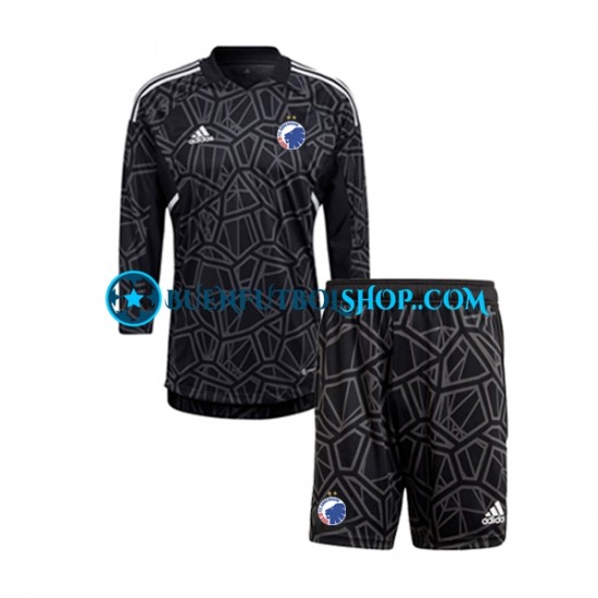 Camiseta de Fútbol FC Copenhagen Portero 2022-2023 Primera Equipación Manga Larga Niño