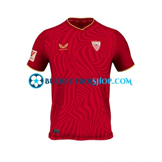 Camiseta de Fútbol Sevilla FC 2023-2024 Segunda Equipación Manga Corta Hombre