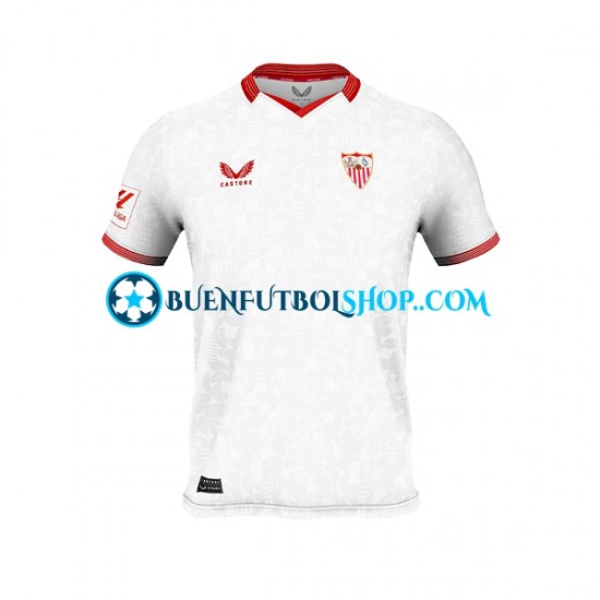 Camiseta de Fútbol Sevilla FC 2023-2024 Primera Equipación Manga Corta Hombre